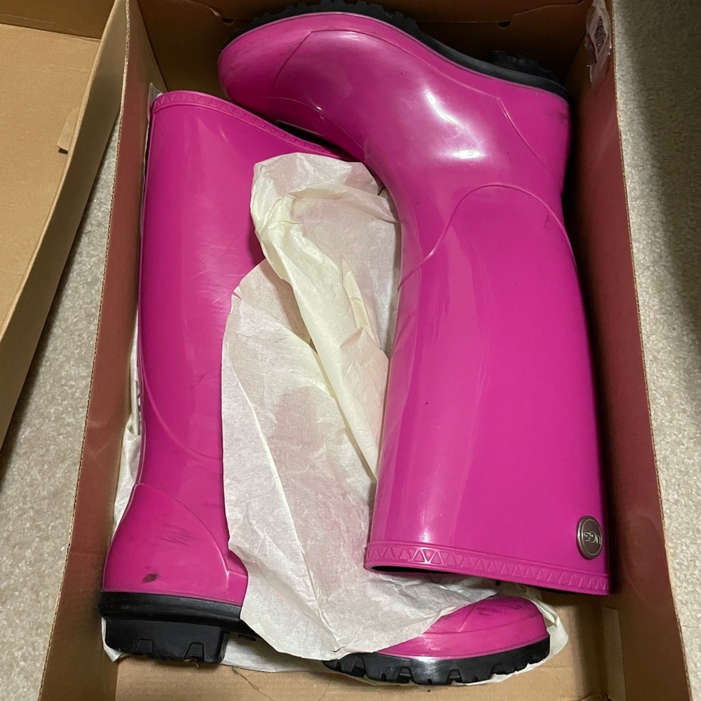 UGG pink rain boots